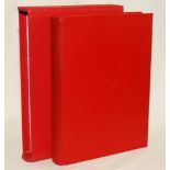 'Double Century. The Story of M.C.C. and Cricket'. A.R. Lewis. London, 1987. Bound in red leather,