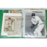 Yorkshire C.C.C. 1950s-1990s. Green file comprising a good selection of mainly modern press