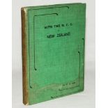 'With the M.C.C. to New Zealand'. P.R. May. London 1907. Original green boards with titles. Some