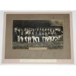 M.C.C. England tour of Australia 1924-25. England v Tasmania 1925. Official photograph of the two