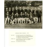 Australian tour of England 1934. A black file containing a nice collection of twenty five sepia (odd