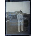 County cricketers 1929-1939. A mixed selection of thirty four original glass negative plates