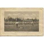 Tottenham Hotspur v Sheffield United. F.A. Cup Final, Crystal Palace 1901. Early mono printed action