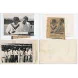 West Indies and Australia Test tours 1950s. Original mono press photograph of Sonny Ramadhin signing