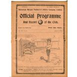 Tottenham Hotspur v Bolton Wanderers. English League Division 1. Season 1913-1914. Original