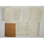 H.W. 'Plum' Warner, Kent enthusiast and collector. A comprehensive selection of correspondence