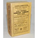 Wisden Cricketers' Almanack 1930. 67th edition. Original paper wrappers. Minor wear and slight