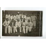 Gloucestershire County Cricket Club 1877. Excellent original mono carte de visite photograph of