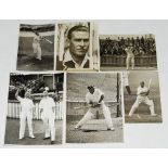 Cricket in Australia 1936/37. Five original mono press photographs from the Australian 1936/37
