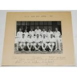 M.C.C. Tour to East Africa 1963. Official mono photograph of the M.C.C. team, seated and standing in