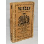 Wisden Cricketers' Almanack 1942. 79th edition. Original limp cloth covers. Only 4100 paper copies