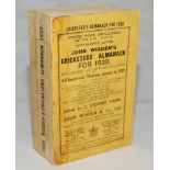 Wisden Cricketers' Almanack 1930. 67th edition. Original paper wrappers. Replacement spine paper
