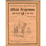 Tottenham Hotspur v Portsmouth and v Swindon. Season 1913-1914. South Eastern League. Two original