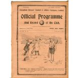 Tottenham Hotspur v Southampton, v Norwich City and v Fulham. Season 1913-1914. South Eastern
