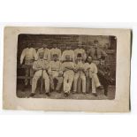 Nottinghamshire County Cricket Club circa 1874/75. Early and excellent original sepia plain back