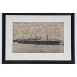 M.C.C. tour of Australia 1924/1925. 'Ship issue' printed photograph of the R.M.S. Ormonde, the