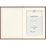 'Sam Cook'. Alan Gibson. Privately published 1992. Limited edition no. 8/50. Bound in original brown