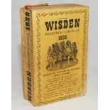 Wisden Cricketers' Almanack 1938. 75th edition. Original paper wrappers. Minor bowing to spine, some