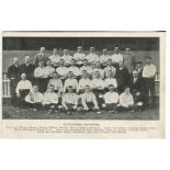 Tottenham Hotspur c1903/04. Early mono printed postcard of the team and officials, standing and