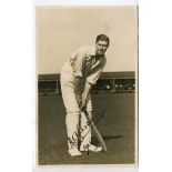 A.P.F. Chapman, Kent & England 1924-1938. Sepia real photograph postcard of Chapman, full length