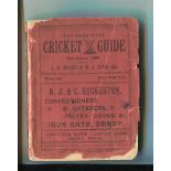 'The Derbyshire Cricket Guide for season 1911'. Compiled by L.G. Wright and W.J. Piper. Published by