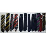 Glamorgan C.C.C. Collection of thirteen ties including commemorative ties for tour matches played