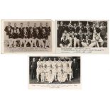 New Zealand tours to England 1927-1937. Three mono real photograph postcards of New Zealand