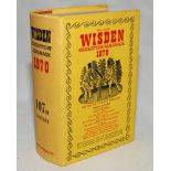 Wisden Cricketers' Almanack 1970. Original hardback with dustwrapper. Very minor age toning to