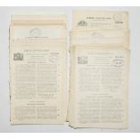 Cricket bat and ball patents 1905-1968. Thirty six printed Patent Specifications, the majority