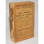 Wisden Cricketers' Almanack 1894. 31st edition. Original paper wrappers. Some minor wear and age