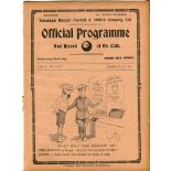 Tottenham Hotspur v Portsmouth and v Fulham. Season 1912-1913. South Eastern League. Joint match