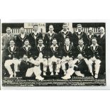 Don Bradman. Mono postcard of the Australia team to England 1930 by E.T.W. Dennis of Scarborough.