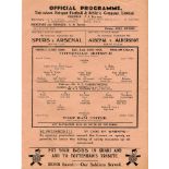 Tottenham Hotspur. Season 1944/1945. Complete season of twenty war-time single sheet programmes