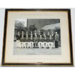 South African tour of England 1965. Large official mono photograph of the South African team,