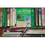 Cricket biographies/autobiographies. Good selection of thirty four cricket books, seven books signed