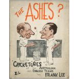 'The Ashes? Cricketures of the Australian and English Teams'. Frank Lee. Magnet Publishing Co.