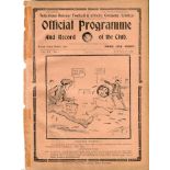 Tottenham Hotspur. Season 1927/1928. English League Division 1. Nineteen official home programmes