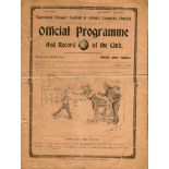 Tottenham Hotspur v Newcastle United and v Portsmouth. Season 1914-1915. English League Division 1 &