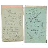 County and Indian autographs 1932. Autograph album dated 1932 comprising signatures collected at