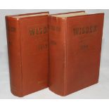 Wisden Cricketers' Almanack 1954 and 1955. Original hardbacks. The 1954 edition with dulled gilt