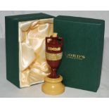 The Ashes Urn. Replica ceramic Ashes urn produced for Lord's in original presentation box. 6"