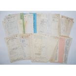 Test, County, benefit matches and friendlies scorecards 1945-1950. A good selection of approx.