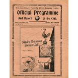 Tottenham Hotspur v Birmingham City. Season 1939/40. Official home programme for the only first team