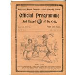 Tottenham Hotspur v Fulham. Middlesex Reserve Cup. Semi-Final. Season 1913-1914. Original