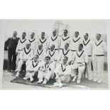 Australia tour of England 1938. Large original mono press photograph of Australian touring team,