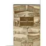 Arsenal v Tottenham Hotspur 1938/39. Official programme for the Football League Jubilee Trust Fund