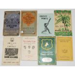 Tour brochures, magazines, programmes, booklets 1930s onwards. Box comprising a mixed selection of