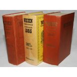 Wisden Cricketers' Almanack 1963, 1965 and 1966. Original hardbacks. The 1963 edition with dulling
