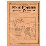 Tottenham Hotspur. Season 1925/1926. English League Division 1. Twelve official home programmes