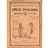 Tottenham Hotspur v Sheffield Wednesday. English League Division 1. Season 1913-1914. Original